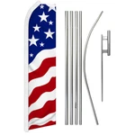 New Glory Usa Swooper Flutter Feather Advertising Flag Kit Large. Fixed Price $69.99.