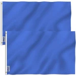 Anley Pack Of 2 Fly Breeze 3X5 Foot Solid Blue Flag - Vivid Color And Fade P.... Fixed Price $16.15.