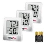 Temppro TP49 3 Pieces Digital Hygrometer Indoor Thermometer Oyster White. Fixed Price $46.65.