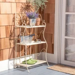 Safavieh Outdoor Collection Torus 3-TIER Shelf Pearl White. Fixed Price $82.99.
