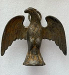 Vintage Cast Brass Eagle Flag Pole Topper Finial Spread Wings Americana. Fixed Price $59.88.