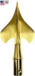Gold Brass Army Spear For Indoor Topper Parade Finial. Fixed Price $91.67.