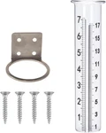 Mateda 7" Capacity Rain Gauge With Stainless Steel Mounting Rack Holder. Fixed Price $14.10.