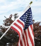 Valley Forge 60735 Tangle-free Flagpole, 5' White Aluminum. Fixed Price $19.99.