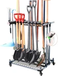 Garden Tool Storage Rack With Wheels Heavy Duty Organizer. Fixed Price $287.07.