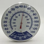 Vtg Taylor 12 Indoor Outdoor Wall Thermometer Round Temps Humidity Blue Rare. Fixed Price $109.69.
