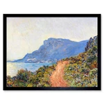 Claud Monet Corniche Near Monaco Painting Wall Art Print Framed 12X16. Fixed Price $34.99.