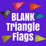 Blank Triangle Flag Great On Atv Bicycle Utv Trailer Jeep Kayak Boat Whip Pole. Fixed Price $7.95.