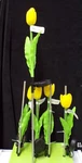 Tulip Solar Garden Stake Yellow 28" New Evergreen. Fixed Price $19.99.