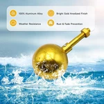 Ball Topper Ornament Replacement Aluminum Anodized Finish. Fixed Price $10.00.