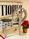 Charming Wood Free Standing Garden Water Wheel Plant. Fixed Price $27.00.
