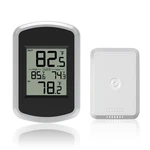 Urageuxy Wireless Indoor Outdoor Thermometer, Digital Inside And Black. Fixed Price $21.82.