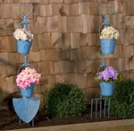 Plow And Hearth Set Of 2 Garden Tool Wall With Bucket Planters. Fixed Price $25.99.