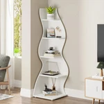 Tribesigns 5-TIER Corner Modern Wall Bookshelf Storage Rack Plant Stand. Fixed Price $178.48.