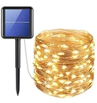Amir Upgraded Solar String Lights, 200 Led Copper Wire 72FT 8 Modes Star. Fixed Price $14.99.
