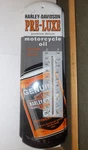 Harley Davidson Pre-lux Oil Can Metal Thermometer Man Cave Motorcycle 18" 5". Fixed Price $22.00.
