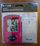 Taylor 1511AST1 Wireless Weather Station With Clock. Fixed Price $22.50.