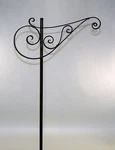 Tall Standing Wrought Iron Plant Chandelier Bird Cage Hat & Coat Hanger 0051010. Fixed Price $189.78.