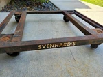 Vtg Antique Rare Svenhard's Bakery Rolling Bakers Rack 1950S Sign Oakland Sweden. Fixed Price $145.00.