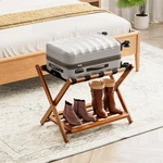 Spaceaid Fully Assembled Luggage Rack 1 Pack, Bamboo Foldable Suitcase Stand For. Fixed Price $64.88.