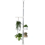 Baoyouni Indoor Plant Pole Stand Tension Rod Hanger Window 1 X 4 Tier, Ivory. Fixed Price $60.99.