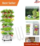 6-TIER Vertical Garden Planters For Indoor & Outdoor Space-saving White Design. Fixed Price $62.30.