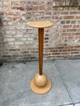 Tall Custom Made Art Deco Style Wood Planter Pedestal Stand 37" Ht. Fixed Price $249.00.