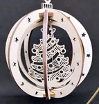 Ball Style Wooden Ornament - Christmas Tree. Fixed Price $19.99.