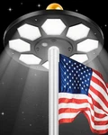 Flag Pole Light Solar Powered, 160 Led High Lumen Top. Fixed Price $28.80.