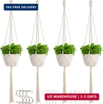 Petonfun Hangers Indoor MACRAME,4 Pack Hanging Planter Holder For. Fixed Price $12.48.