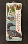 Spoontiques Hand Painted Cast Resin Duck Pond Outdoor Indoor Plaque Thermometer. Fixed Price $14.99.