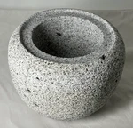 Tetsubin Style Small Granite Stone Water Bowl Chozubachi Japanese Garden. Fixed Price $279.99.