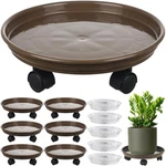 7 Packs Plastic Rolling Plant Caddy With Casters Heavy Duty 12 Inches D.... Fixed Price $49.29.