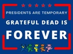 President Are Temporary Grateful Dead Polyester Flag Outdoor Indoor Banner. Fixed Price $29.99.