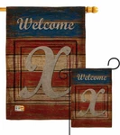 Patriotic X Initial Garden Flag Americana Decorative Gift Yard House Banner. Fixed Price $28.95.