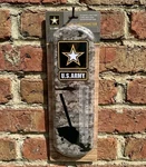 U.s. Army Metal Thermometer Helicopter Star Weather Resistant Indoor Outdoor New. Fixed Price $8.00.
