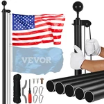 20 Ft Aluminum Extra Thick Flag Pole Kit Heavy Duty 3X5 Us. Fixed Price $119.95.