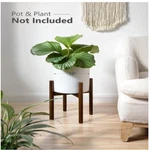 Plant Stand Flower Pot Holder Dark Brown. Fixed Price $20.00.