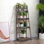 Folding Plant Stand Wood Ladder Bookcase Garden Indoor Outdoor Corner Shelf. Fixed Price $44.90.