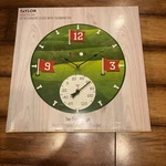 Taylor Tee Time Poly Resin Indoor And Outdoor Clock Thermometer Golf. Fixed Price $48.99.