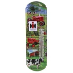Ih Farmall Cub And "h" Cow Scene Metal Thermometer 5.25 X 17.5", 42022. Fixed Price $24.99.