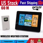 Digital Lcd Weather Station Clock Indoor & Outdoor Calendar Thermometer Wireless. Fixed Price $34.90.