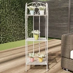 Pure Garden Plant Stand 3-TIER Vertical Shelf Indoor Outdoor Folding Wroug.... Fixed Price $68.94.