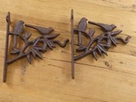 2 Birds In Tree Decorative Plant Hangers Cast Iron Flower Basket Hook. Fixed Price $29.99.