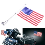 Motorcycle American Usa Flagpole Luggage Rack Mount For Harley Seller. Fixed Price $28.97.