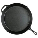 Ozark Trail Cast Iron Skillet Pan Plant Oil Pre-seasoned W/ Handle Lips, 15". Fixed Price $64.32.