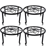 Metal Plant Stands 4 Pack Heavy Duty Black Iron Flower Holder Yosager Potted. Fixed Price $46.99.