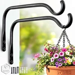 Lifyzoon Durable Plant Hangers Brackets: 8INCH-2PACK, Black. Fixed Price $25.49.