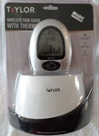 Taylor Wireless Rain Gauge Thermometer Indoor Outdoor Alarm Clock Calendar New. Fixed Price $14.95.
