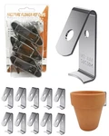 Naceture 12 Pack Stainless Steel Plant Hangers Flower Pot Clips -. Fixed Price $24.15.